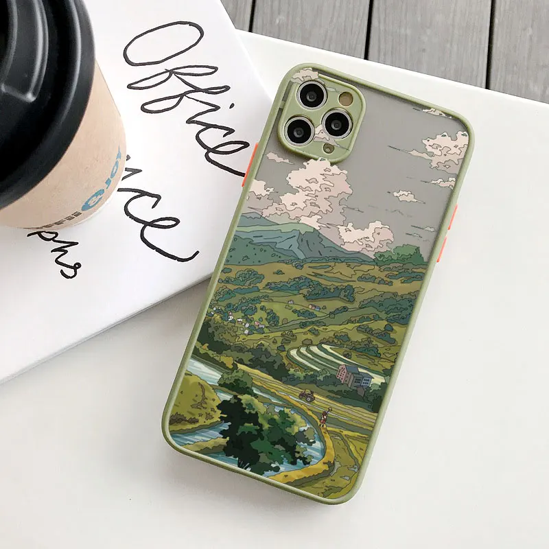 Japanese Anime Landscape Phone Case - Cartoon Scenery Cover