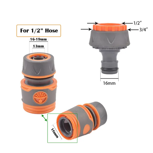 Sárgaréz 1/2 Hüvelykes Gyors Waterstop Csatlakozó Autómosó Vízpisztoly Kerti Öntöző Tömlő Rézcsatlakozó 1Pc - Image 6