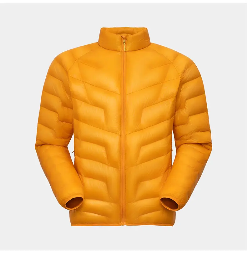 Ultraleichte 90 % Entendaunenjacken für Herren, Outdoor-Bekleidung, winddicht und warm innen, Puffermäntel, Frühling und Herbst, solide, leichte Oberteile – Detail 14