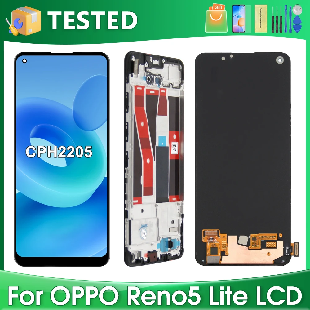 

6.43''For OPPO Reno5 Lite For Ori Reno 5 Lite CPH2205 LCD Display Touch Screen Digitizer Assembly Replacement