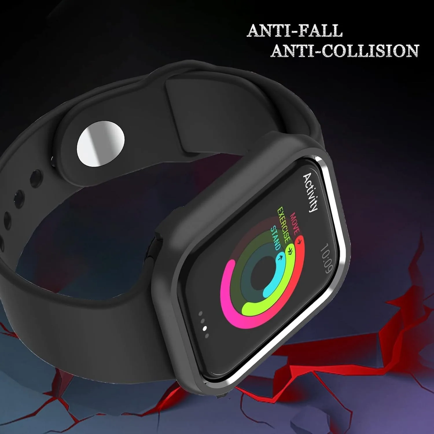 Sleek Aluminum Alloy Watch Case - Premium Metal Bumper Frame with Hollow Out Design