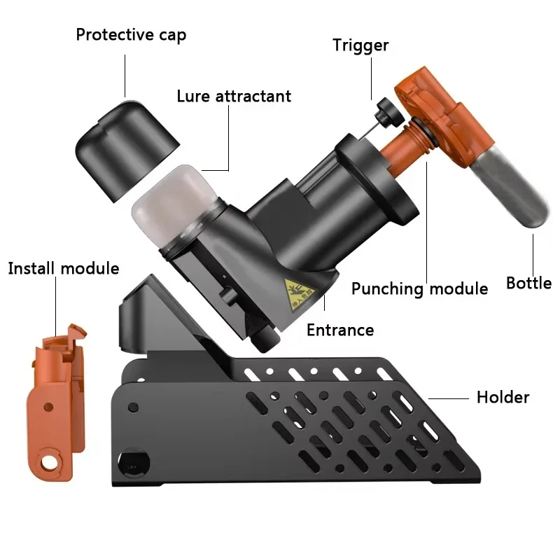 Mouse Catcher Trap Automatic Humane Non-Toxic Rat and Mouse Trap Kit Multi-catch Trap Machine Without CO2 Cylinders