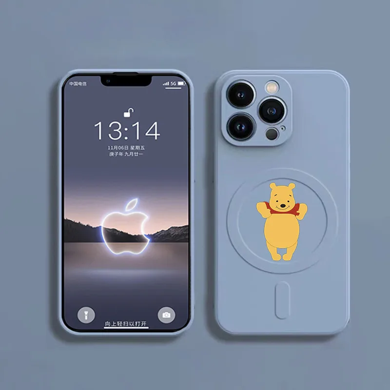 thumbnail image 1 of Disney Mickey Minnie Case For iPhone 15 14 13 12 11 Pro Max Mini X XR Plus Phone Magnetic Wireless Charging For Magsafe Cover, 1 of 5