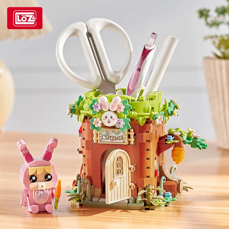 Loz-Rabbit-Trunk-Pen-Holder-Small-Particle-Assembly-Building-Blocks ...