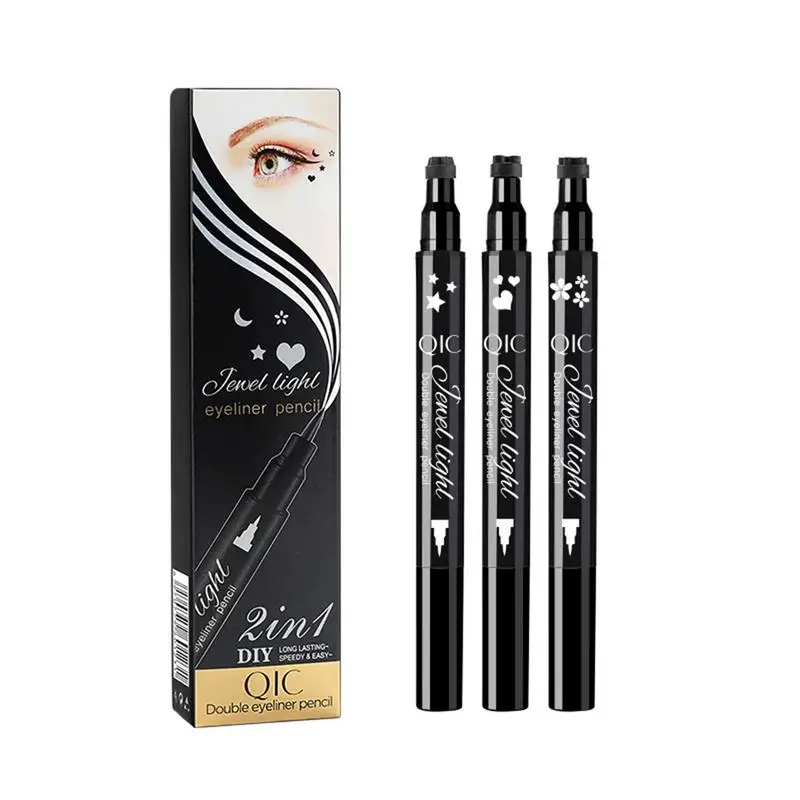 Stamp Liquid Eyeliner Pencil 2 In1 Double Headed Seal Eyeliner Pen