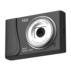 8K HD Digital Camera with 24 MP, 16x Zoom, and Auto Focus - Perfect (Black)