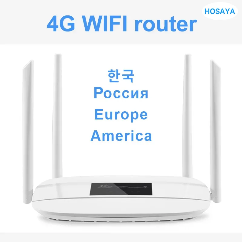 4G Wifi Router 4G Lte Cpe Sim Card Modem 300M Cat4 32 Wifi Utente Rj45 Wan Lan Indoor Lte Cpe Router Wireless