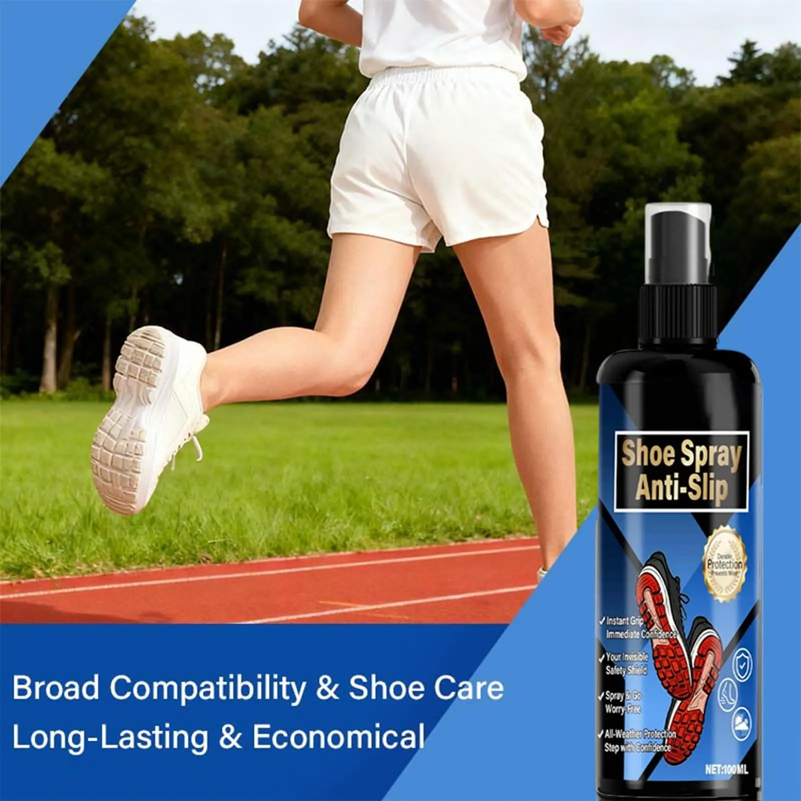 Anti-Slip Shoe Grip Spray - 100ml Sports Traction Enhancer