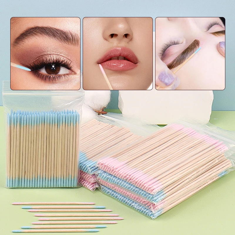 Description Picture 6 of item100Pcs Eyelash Extension Clean Makeup Brush Swab Lash Lift Glue Remover Applicators Beauty Microblading Cleaning Micro Brushes
