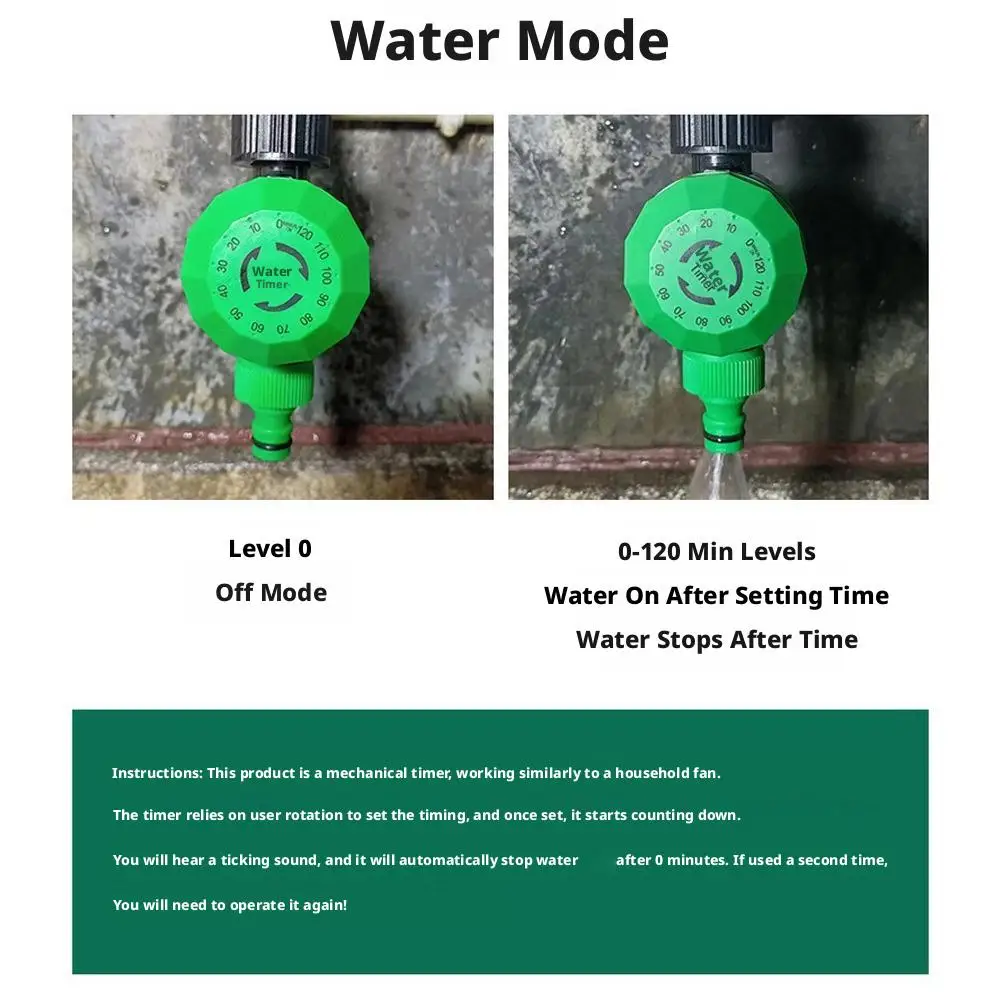 Garden Water Timer Water flow Automatic Controller Garden Irrigation System Mechanical Timer 120 Minutes Outdoor Garden Watering - 5