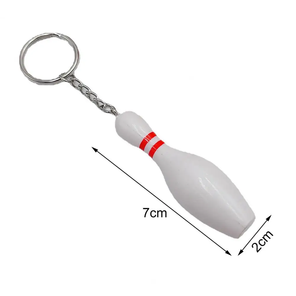 Bowling Bottle Sports Keychain Bowling Key Holder Car Key Chain Football Lovers Sports Gifts Ring Holder Handbag Pendant bowling accessories