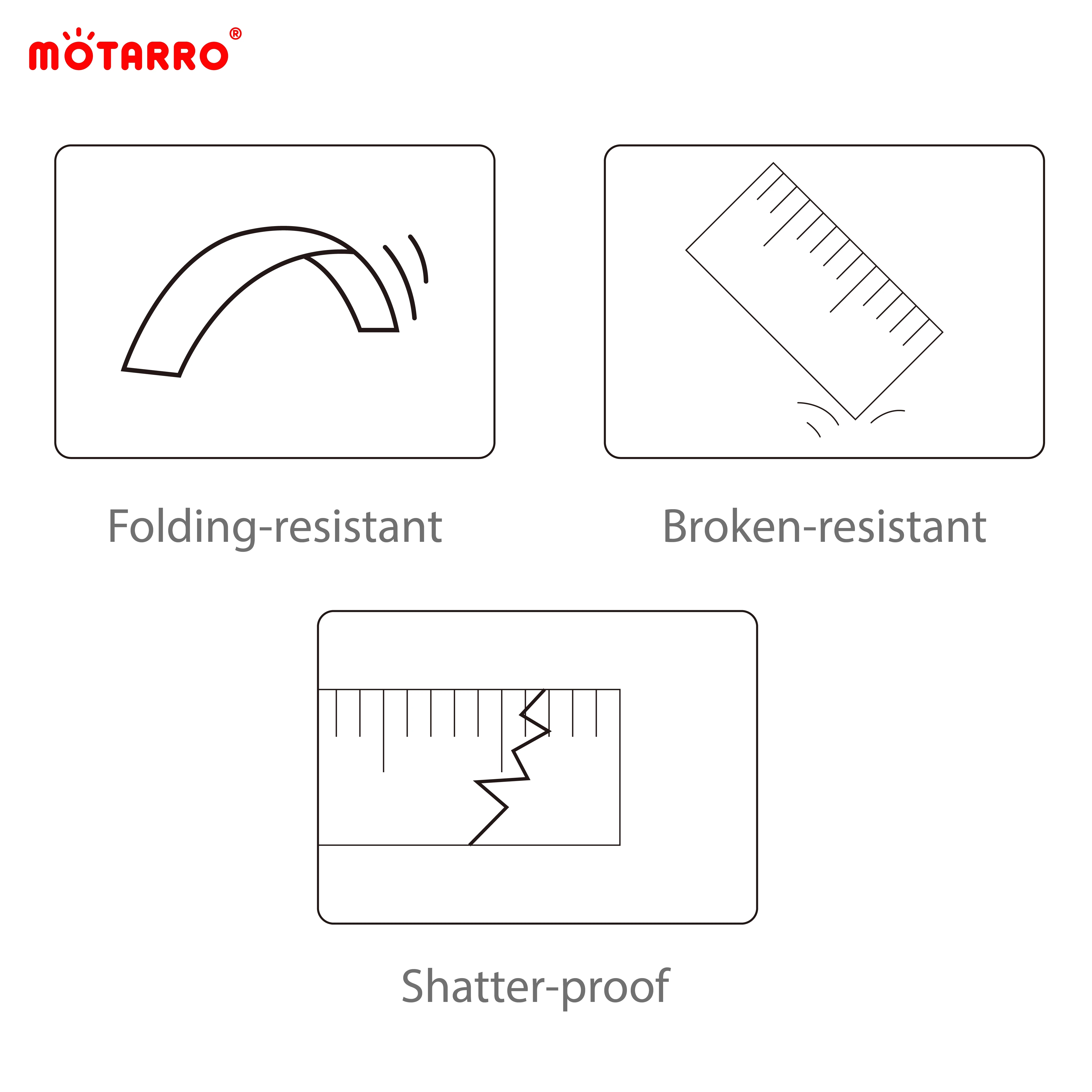 Ruler Set 4 Pcs/set for School & Office