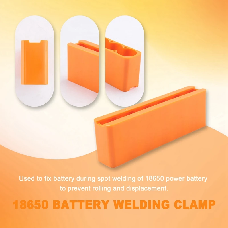Premium-18650 Battery Fixture Single Row Double Sided Spot Welding Fixed Fixture For Lithium Battery Pack Soldering 6-Section
