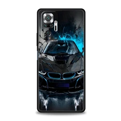 Sleek Black Sports Car Phone Case - Durable Soft Shell Cover for Redmi K40 Pro (A1)
