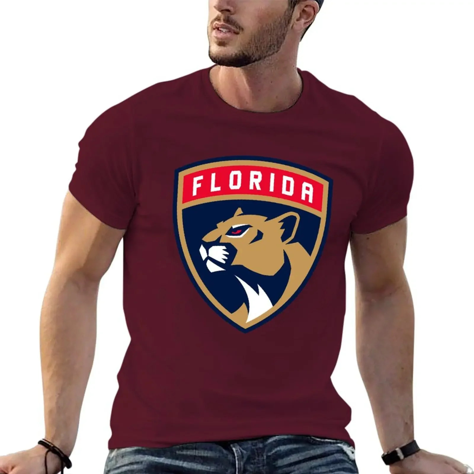 

FloridaPanthersCity T-shirt plain Blouse Men's t-shirt
