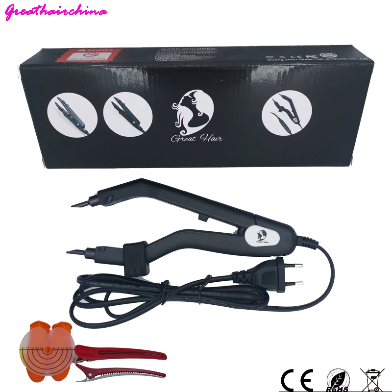 Temperature 220℃ The Most Popular Mini Heating Tip Hair Extension Iron Keratin Tool ,Regulator Not Included