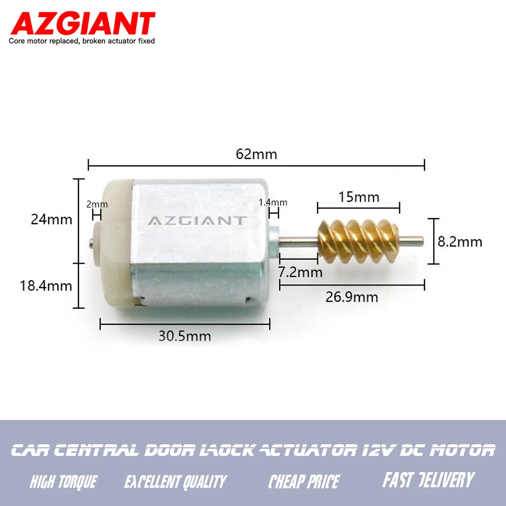 AZGIANT 81320-2K050 Automotive Door Lock Actuator 12V DC Motor Engine For Kia Soul Forte Koup Picanto 81410-1M020 81410-1Y020