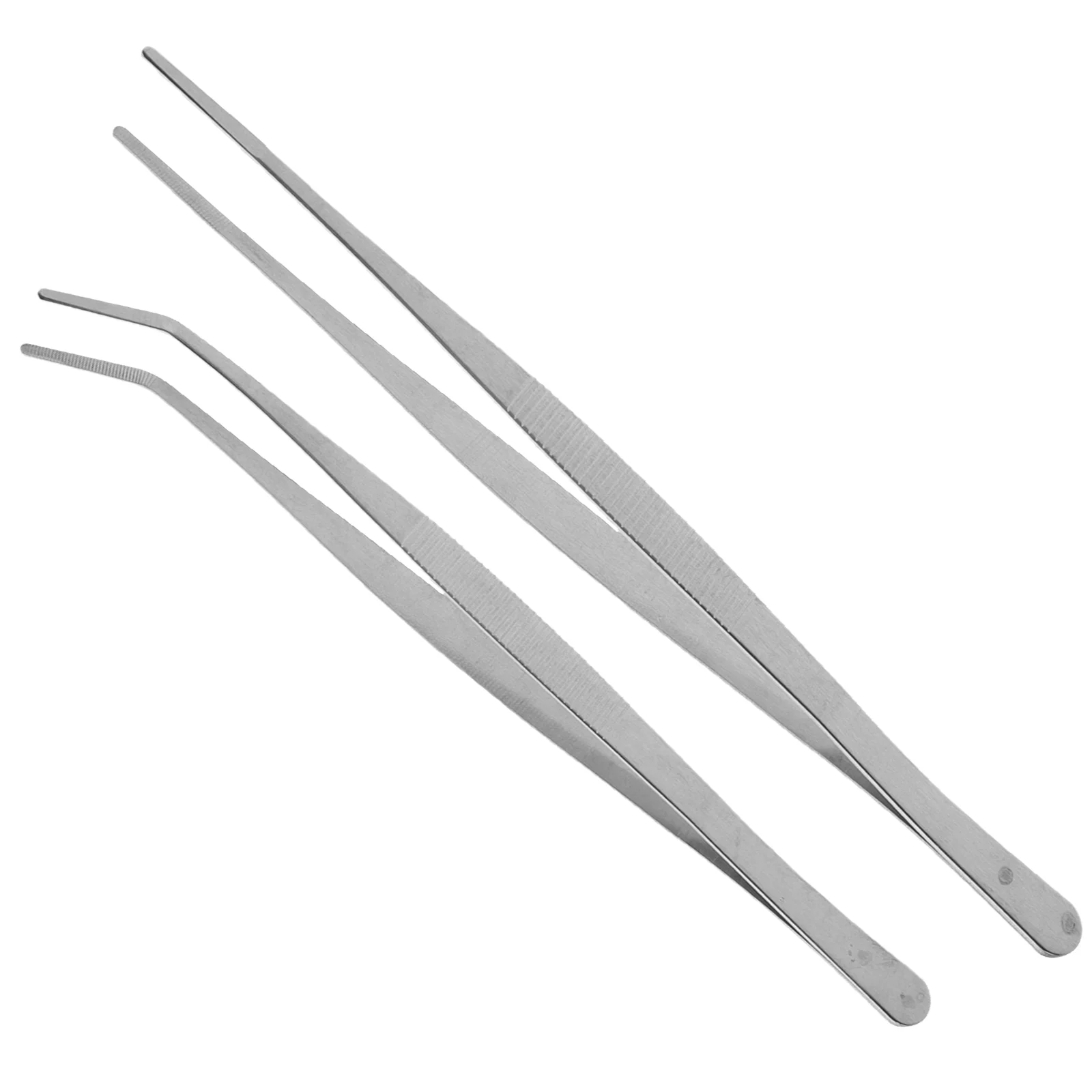 

Stainless Steel Straight and Curved Nippers Tweezers Feeding Tongs for Reptile Snakes Lizards Spider (Silver)