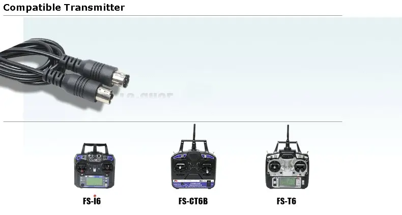 flysky trainer cabo treinador cabo para rc transmissor de rádio controlador peças diy