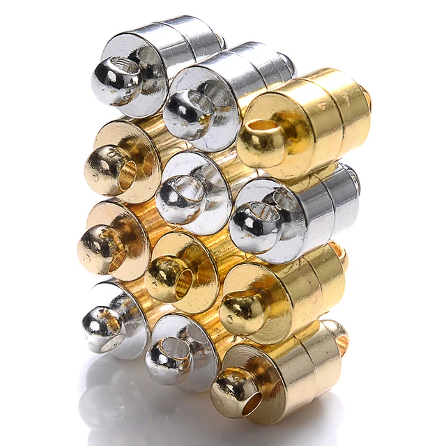 IYOE cierres magn ticos de 12x6mm hebilla de extremo de cilindro cierre magn tico para conector Venta de cadena de bolas online