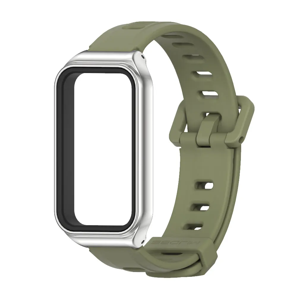 Silicone Waterproof Replacement Strap for Amazfit Band 7 - Soft and Comfortable Watch Bracelet