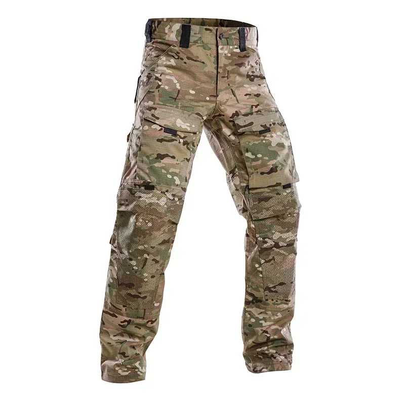 Men Tactical Pants Quick Drying Multi-Pocket Cargo Pants Military Tactical Men Trouser Wear-Resistant Work Waterproof Pant Loose