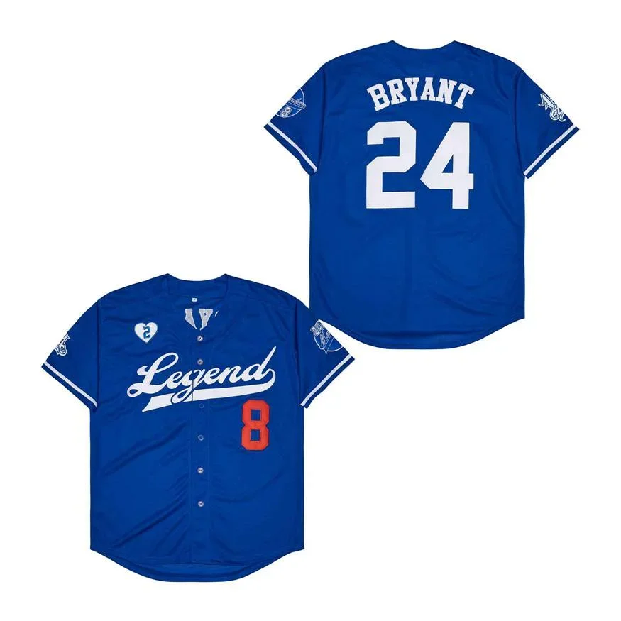 Baseball Jersey LEGEND 8-24 LEGACY Jerseys Sewing Embroidery Printed Portrait High Quality Sports Outdoor White Black New