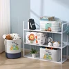 Folding Storage Basket Linen Storage Fabric Wardrobe Office Bedroom Closet Toys Laundry Basket With Handle Storage Organizer new 3