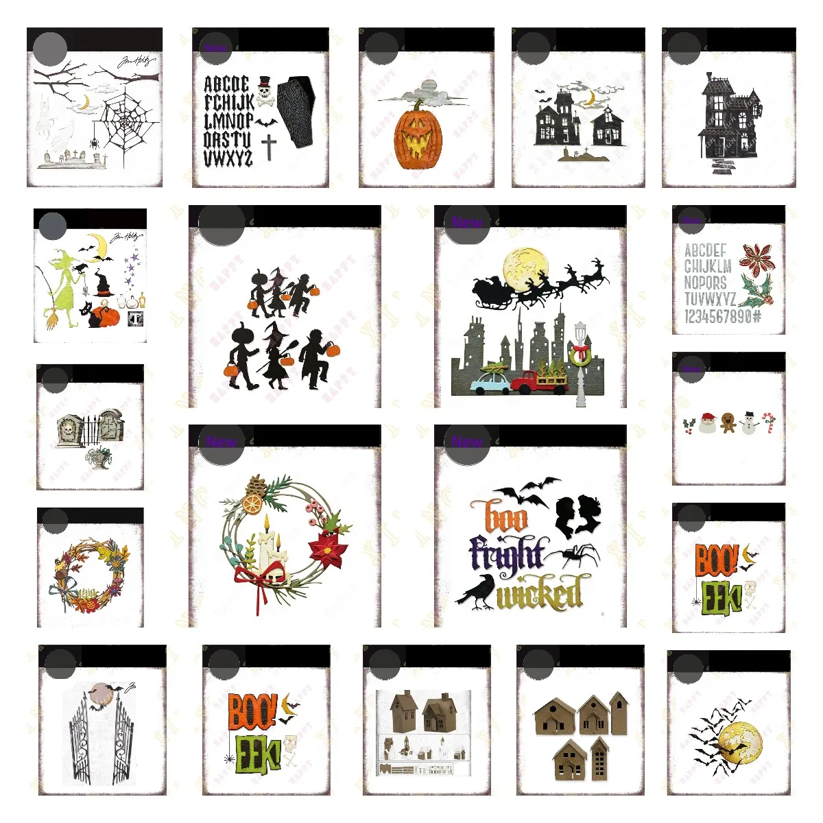 Halloween Night Haunted Graveyard Colorize Die Metal Cutting Dies Scrapbook Decoration Embossing Template DIY Make Card stickers scrapbooking supplies embossing stamps