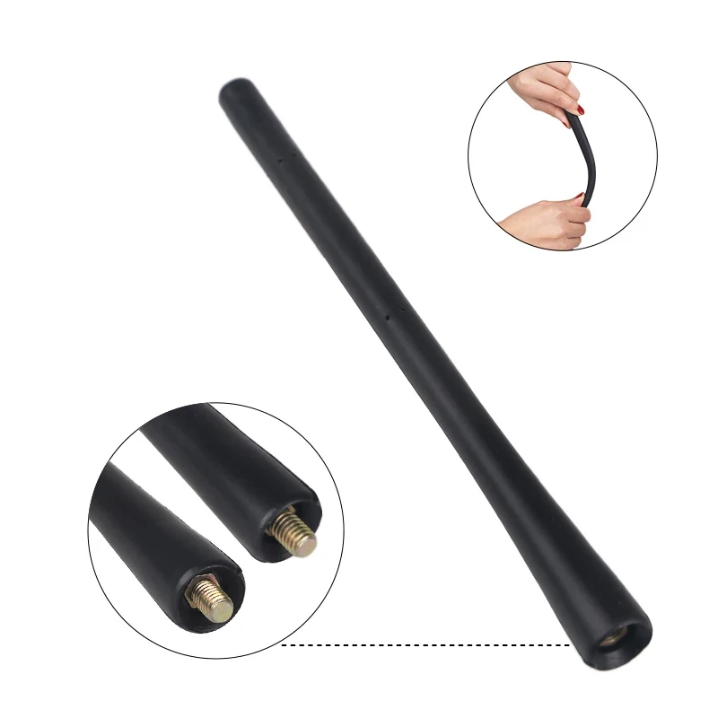 GetUSCart- QLOUNI Car Antenna Car Stereo FM Radio Antenna - Car Adhesive  Mount Hidden Patch Antenna with 5.5 Yard SMA Antenna Connector Cable - for  Vehicle Truck SUV Car