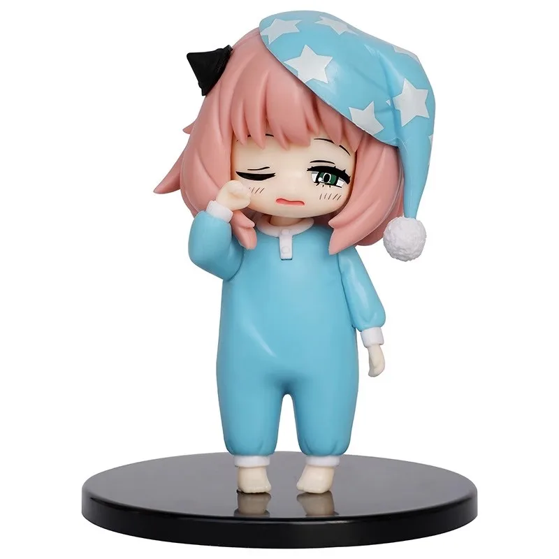 

13cm SPY×FAMILY Figures Anya Forger Figure Pajamas Cute Q Version Statue Kawaii Model Anime Periphery Doll Collection Gift Toys