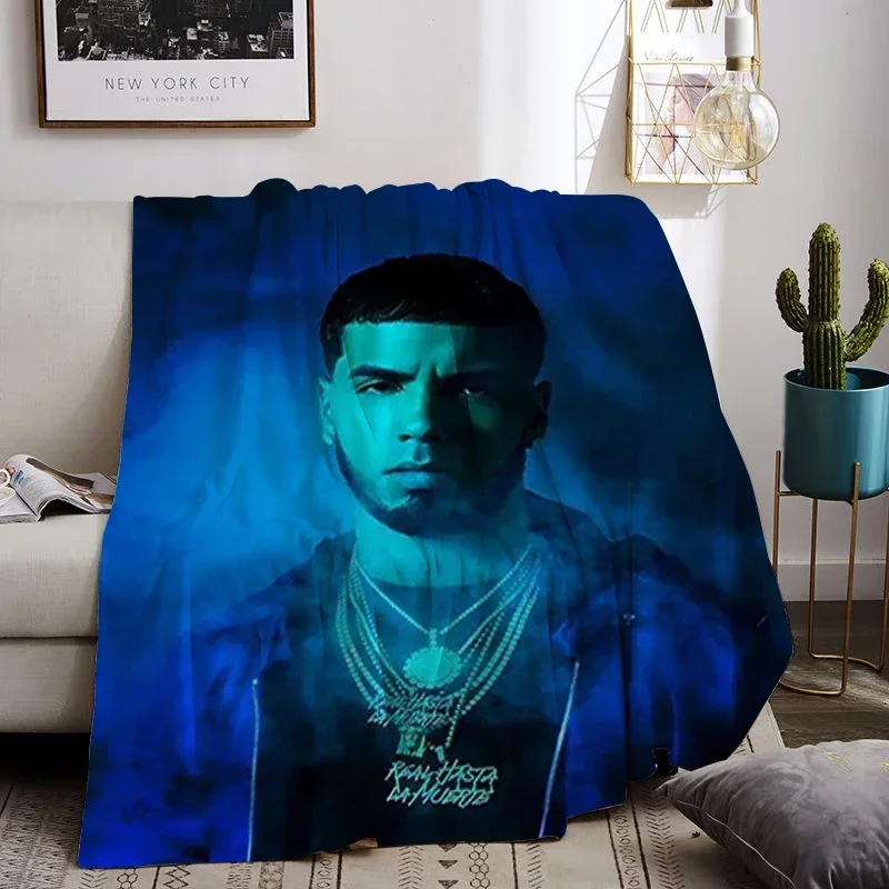 Anuel Aa Summer Blanket for the Sofa Fluffy Soft Blankets Bedroom Decoration Bedspread Bed Throw Decorative Custom Anime Knee 3