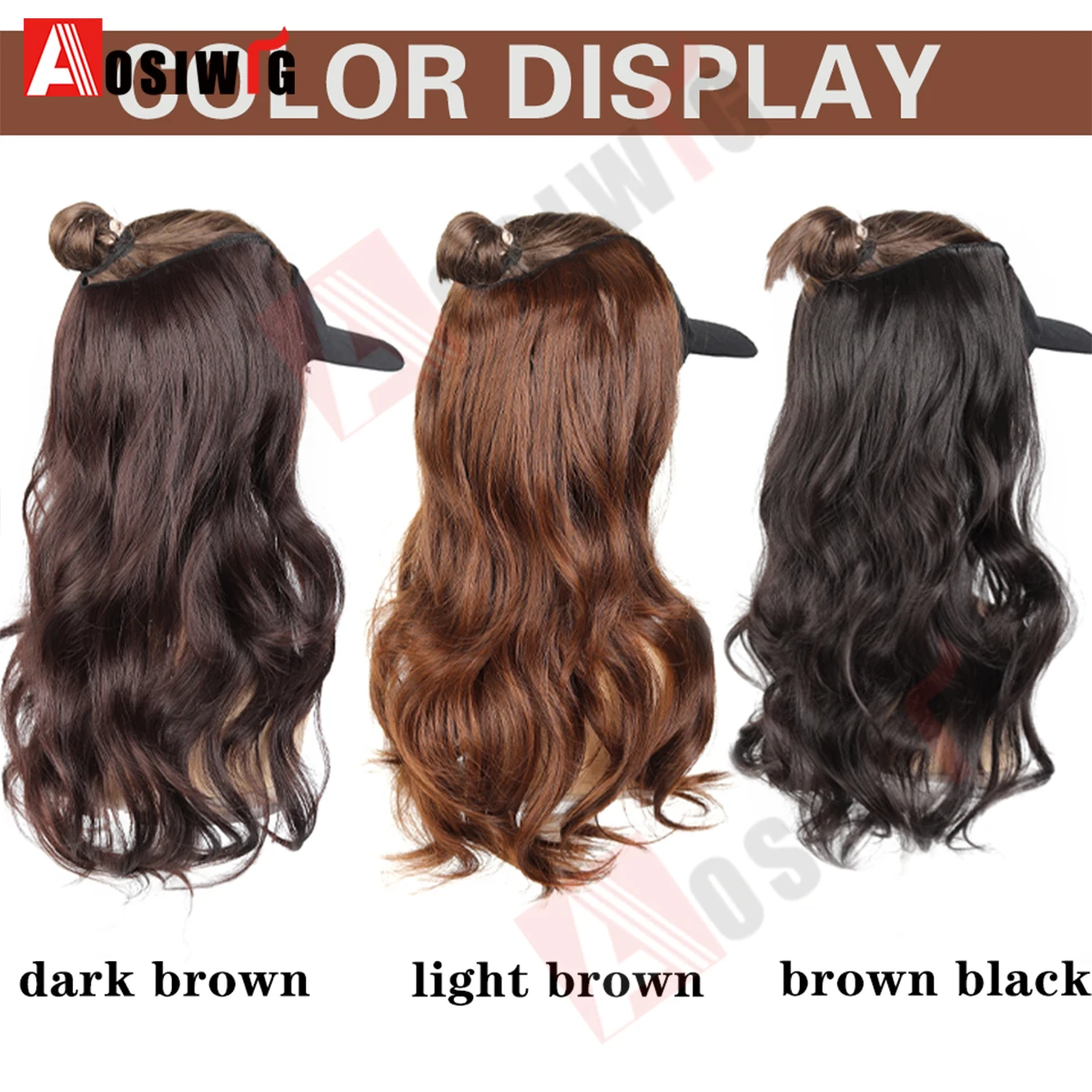 20Inch Synthetic Long Wavy Curly 5 Clip in Hair Extension Fashion Invisible V-shaped Heat Resistant Black Hairpiece