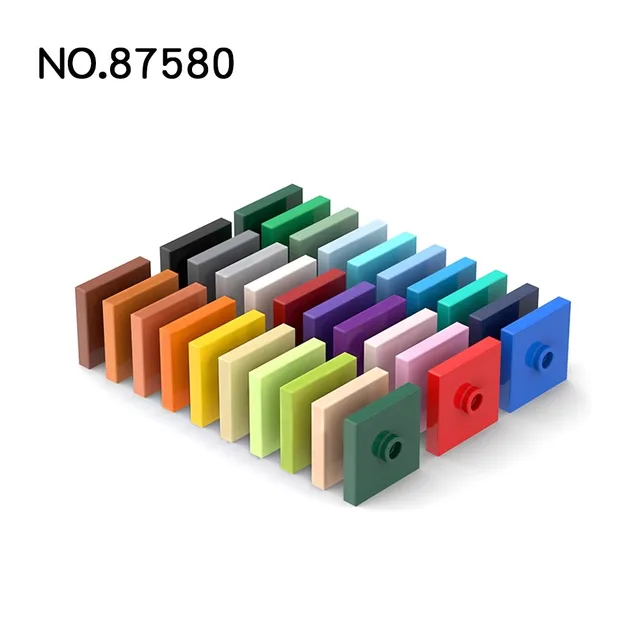 20Pcs MOC Parts 87580 Plate Special 2 x 2 Compatible Bricks DIY Assmble Building Blocks Particle Kid Puzzle Brain Toy Gift 2