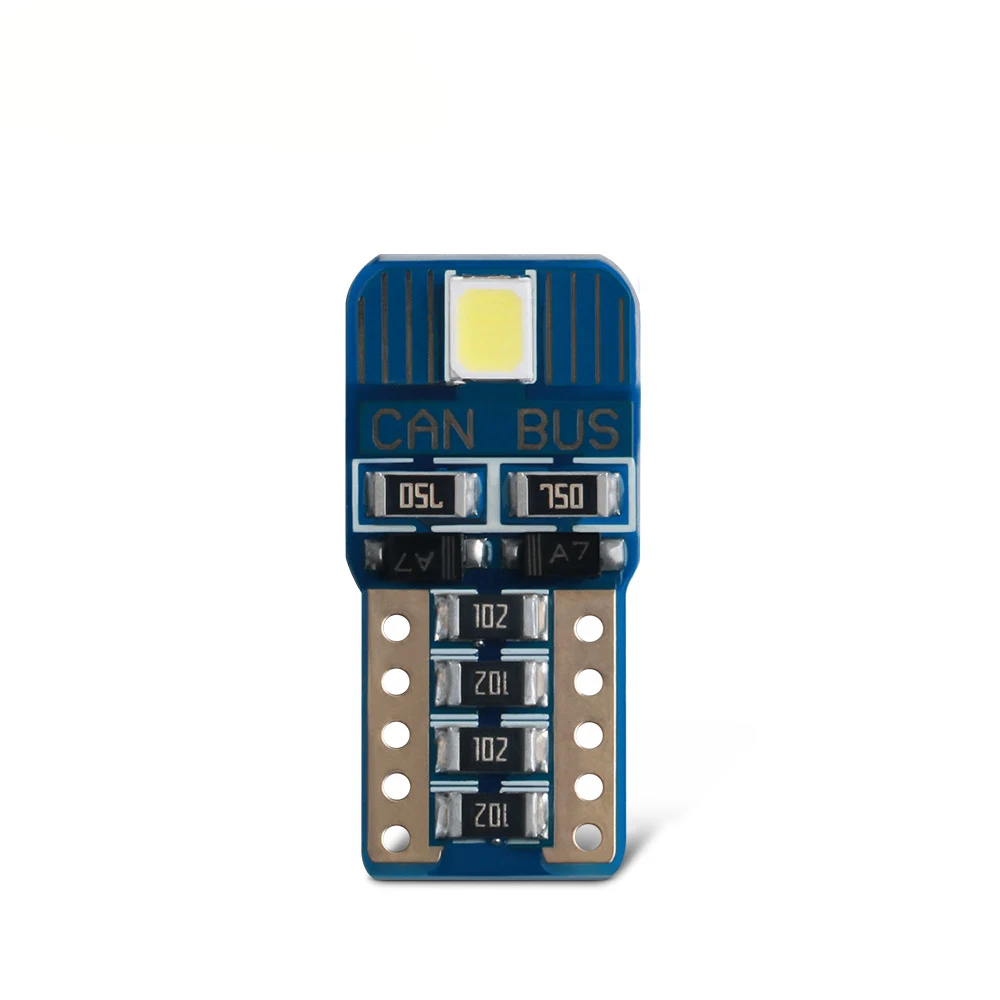 

2 шт., светодиодные лампы для номерного знака T10 2835 2SMD