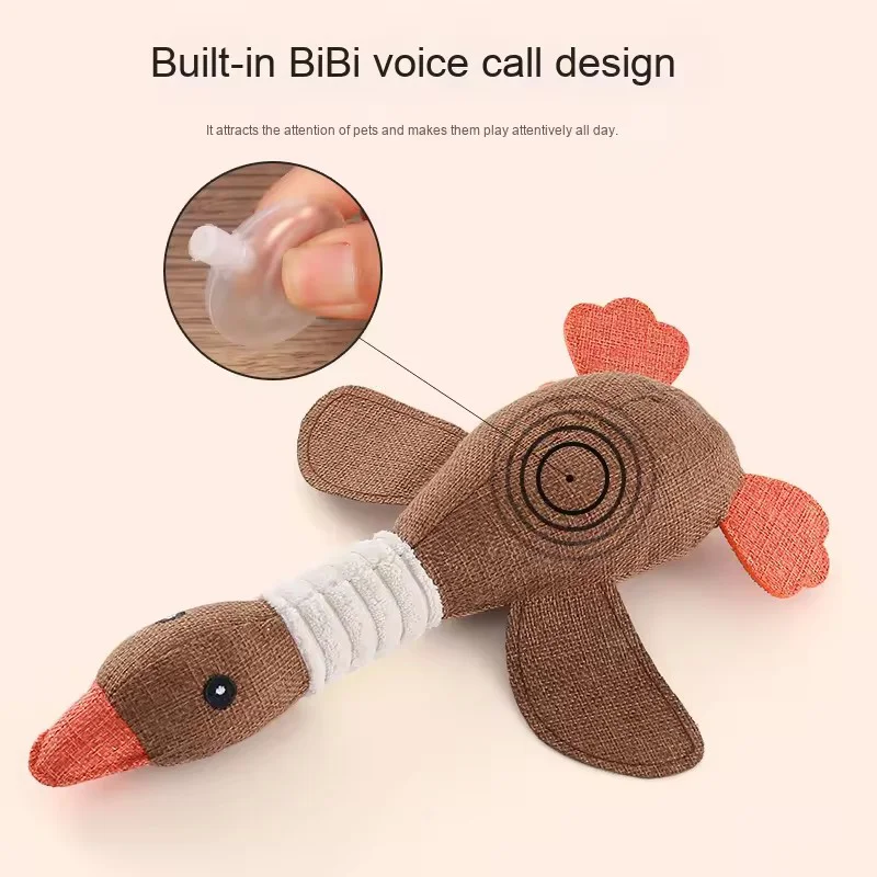 Durable Squeaky Plush Dog Toy - Safe, Non-Toxic Boredom Relief