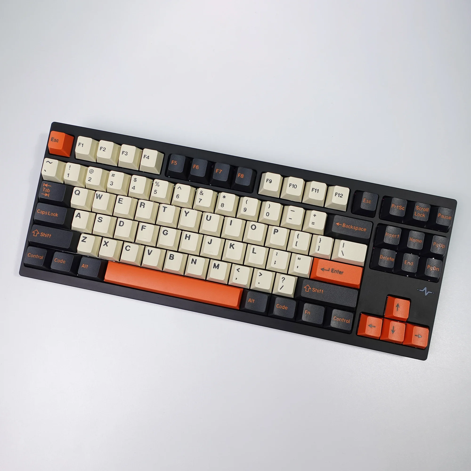 Cherry Profile PBT Double Shot Keycap Set - GMK Carbon Design, 176 Keys