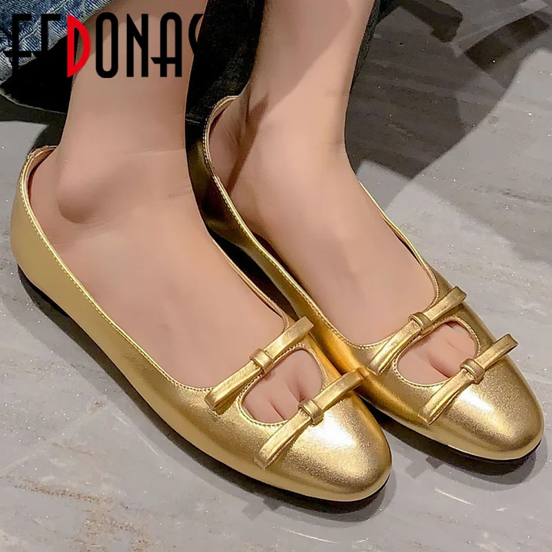 

FEDONAS Women Pumps Spring Summer Sweet Mary Janes Low Heels Casual Party Lady Shoes Genuine Leather Round Toe Basic Shoes Woman