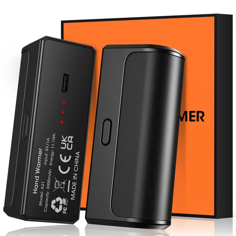 Portable Hand Warmer 2Pack Magnetic Split Type 2in1 Rechargeable 3Temperature Setting For Winter