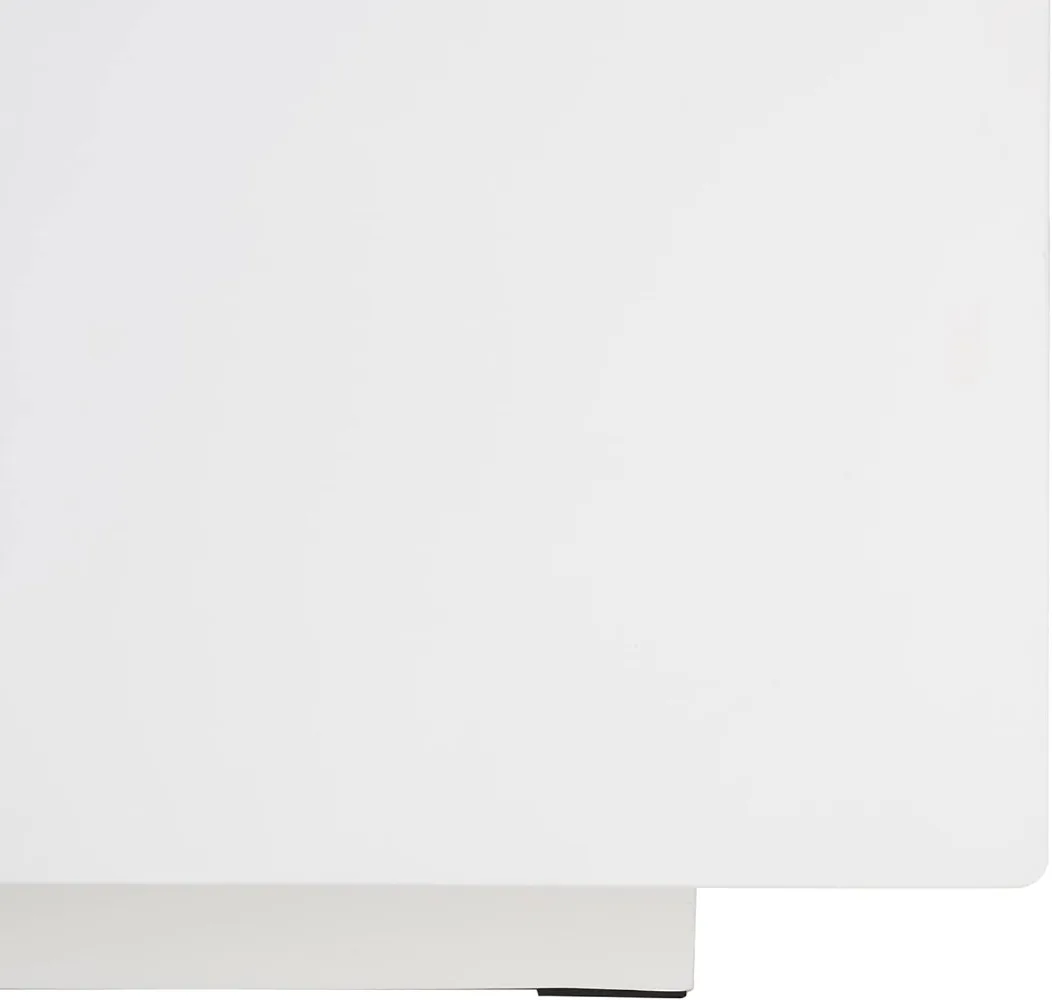 Home Collection Contemporary Modern White Square Coffee Table (Fully Assembled)，Suitable for living room, bedroom 4