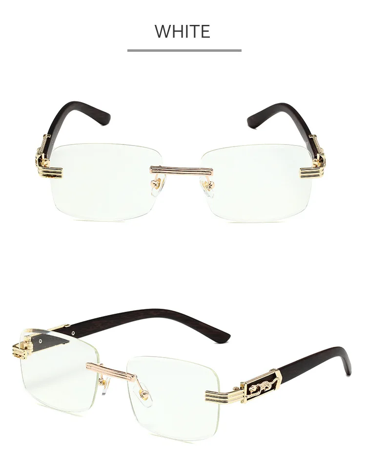 Diamond Cut Edge Sunglasses Vintage Men's Sunglasses Wood Style_voghion.com
