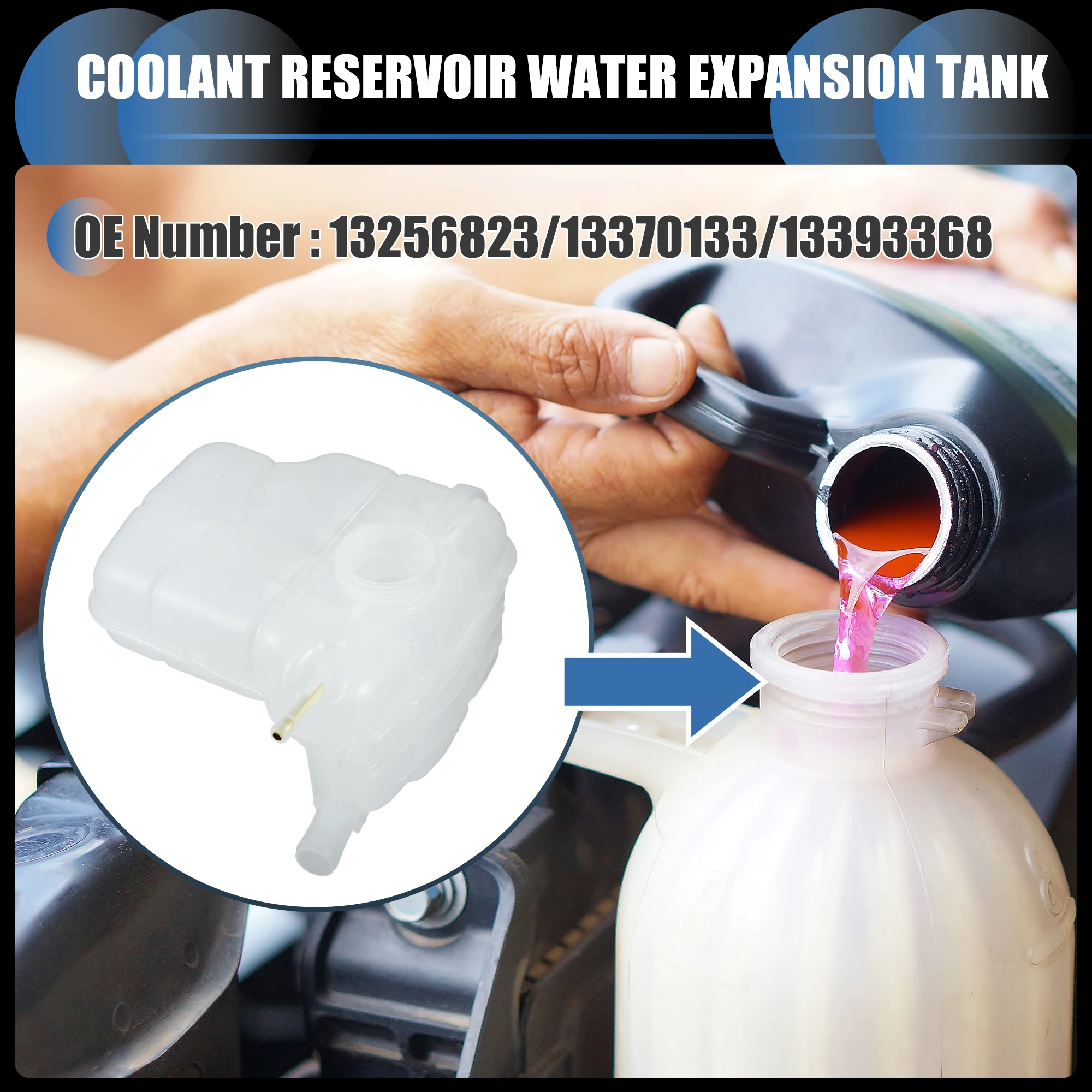 쉐보레 크루즈 2016용 UXCELL 냉각수 확장 오버플로우 탱크 No.132568..