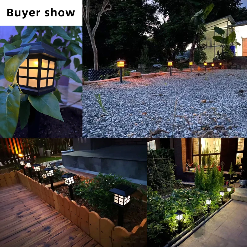 Solar Light Lawn Lamp Outdoor Waterproof Christmas Yard Decorative Ground Lamp Landscape Induction Night Light Led Pathway Lamp