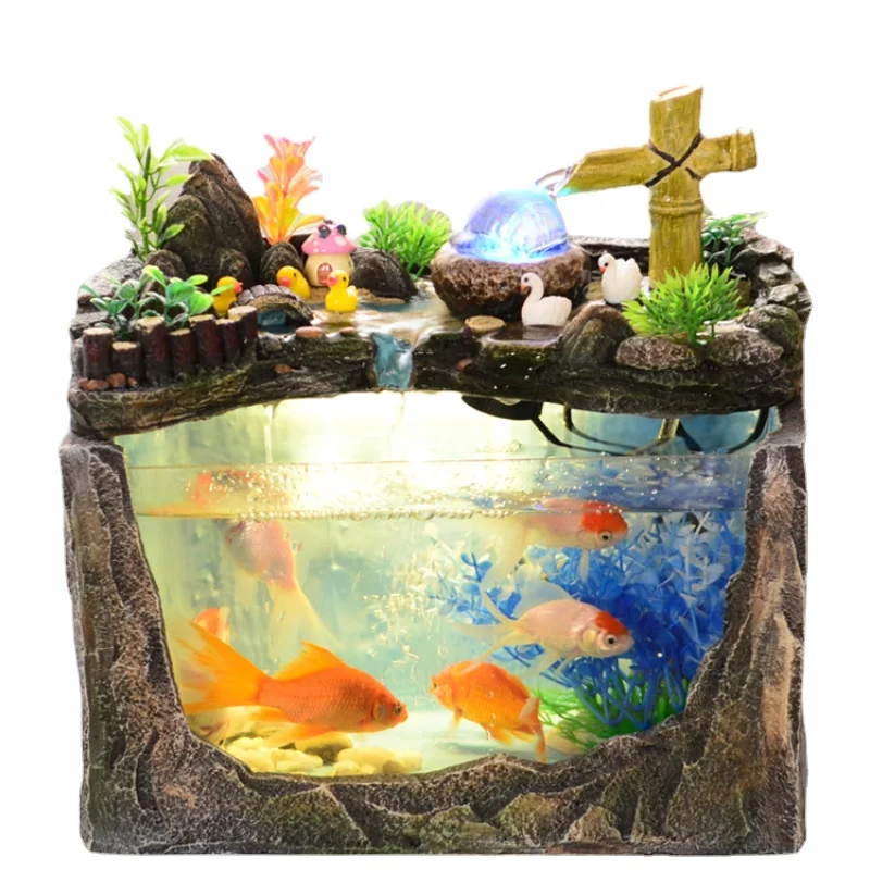 Image showcasing Goldfish In A Tank