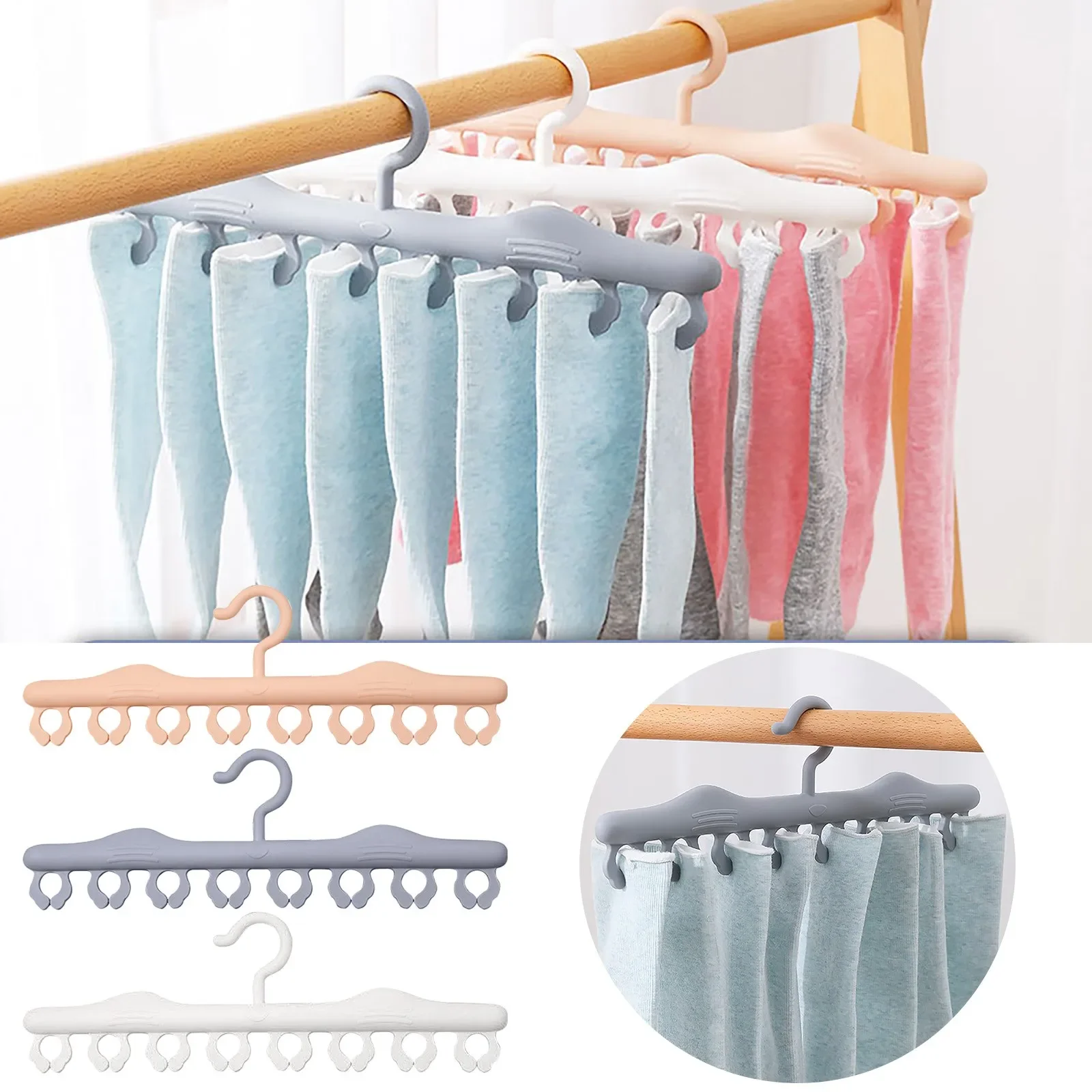 Clothes Hanger Organizer Closet Organizer Space Saving Hanger Multi-port Magic Hanger Plastic Scarf Hangers For Clothes 2