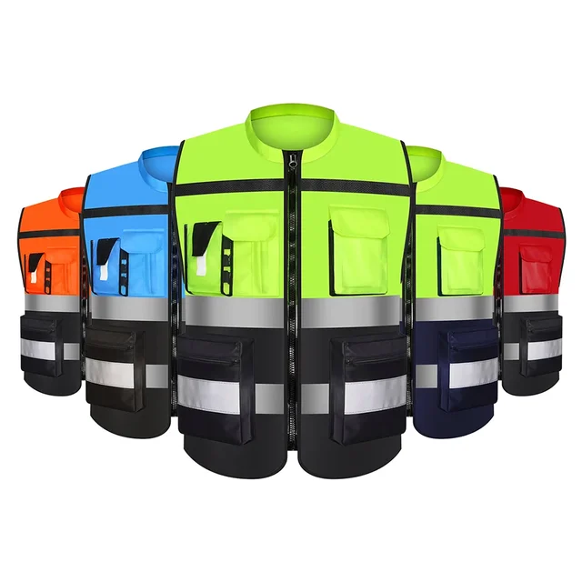 Custom LOGO Reflective Safety Vest High Visibility