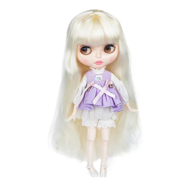 Blyth Doll 1/6 Joint Body 30CM Blyth Toys Natural Shiny Face With Hands and Face DIY Fashion Dolls For Girl Gift 4