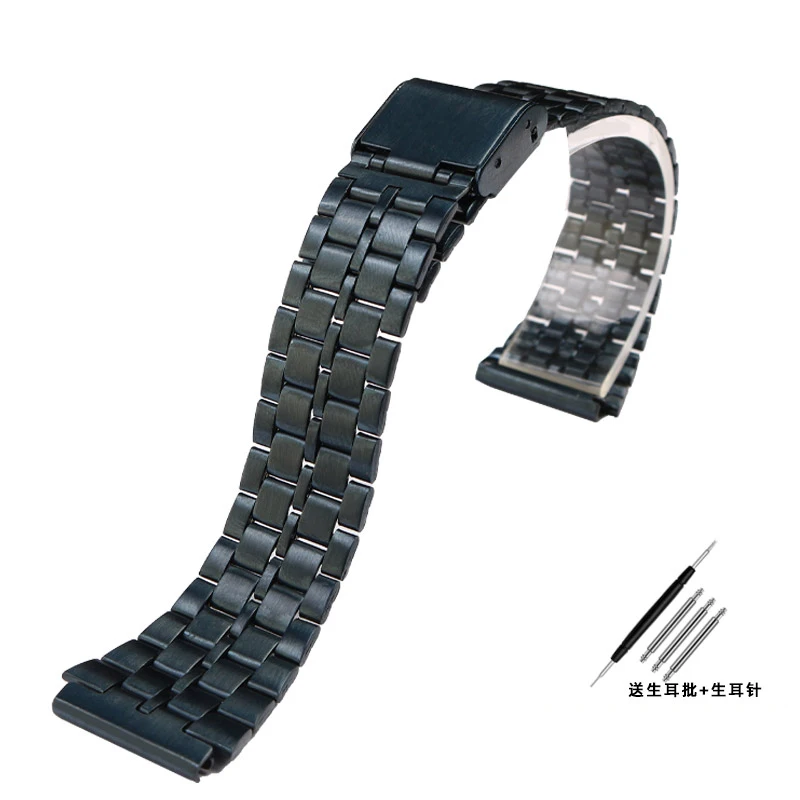 thumbnail image 1 of Correa de acero inoxidable de 18 mm para Casio A168W/A158W MRW200/AEQ-110 A158/A159/A168/A169/B650/AQ230/700 Correa de pulsera de metal, 1 of 5