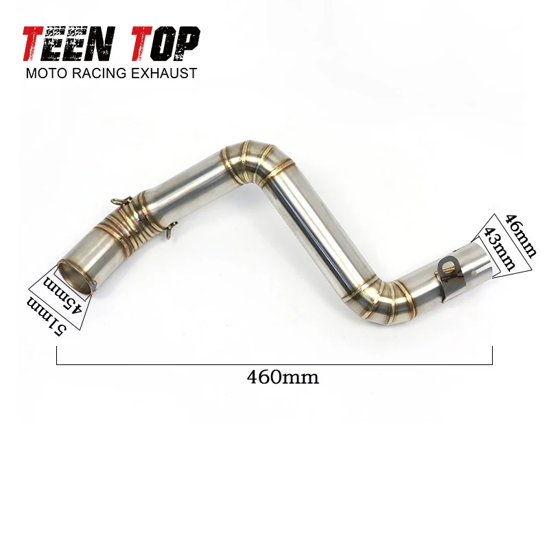 For KTM Duke125 Link Tube 2011-2016 Duke200 Duke290 RC390 Middle Link Pipe 11-15 Motorcycle Exhaust Escape Moto Connect Pipe - Image 2