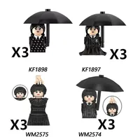 KF1897 WM2575 Wednesday Addams Movies Anime WM Blocks Bricks Mini Action Toy Figures Kids Educational Assemble Toys Dolls Gifts 1